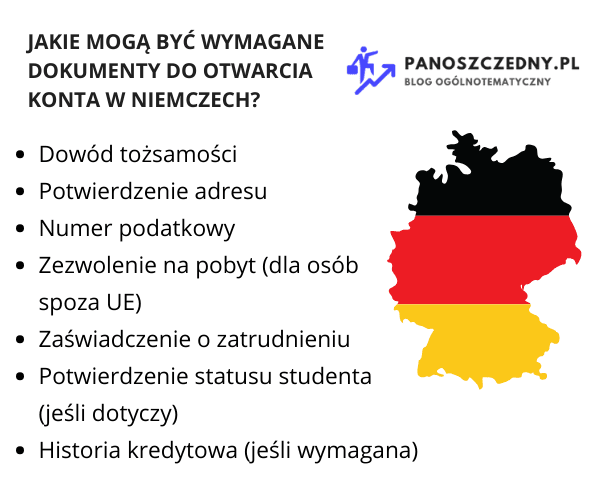 Dokumenty wymagane do otwarcia konta w Niemczech